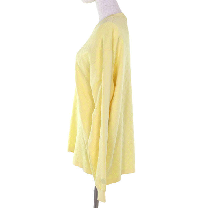 Pristine LOUIS VUITTON knit yellow silk Women M