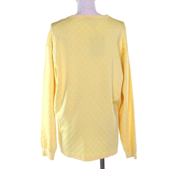 Pristine LOUIS VUITTON knit yellow silk Women M