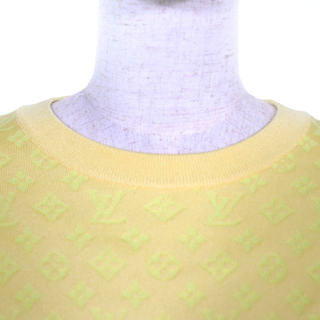 Pristine LOUIS VUITTON knit yellow silk Women M