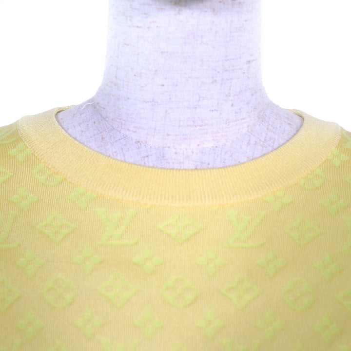 Pristine LOUIS VUITTON knit yellow silk Women M