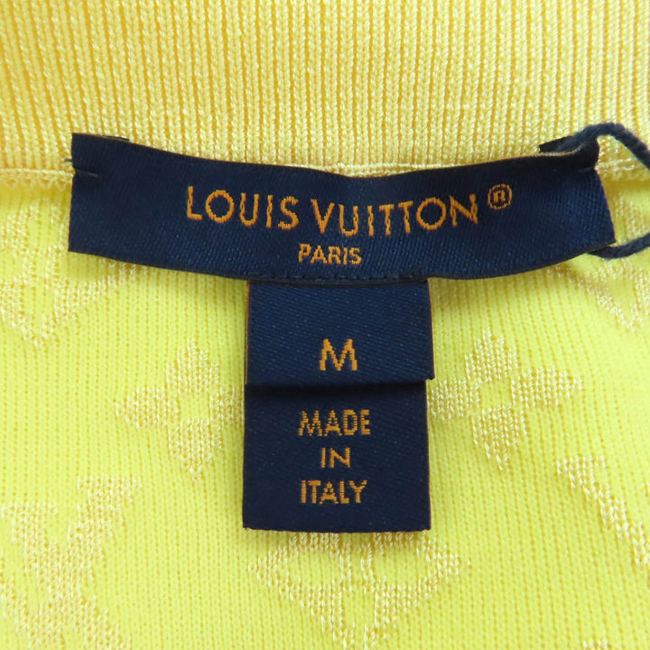 Pristine LOUIS VUITTON knit yellow silk Women M