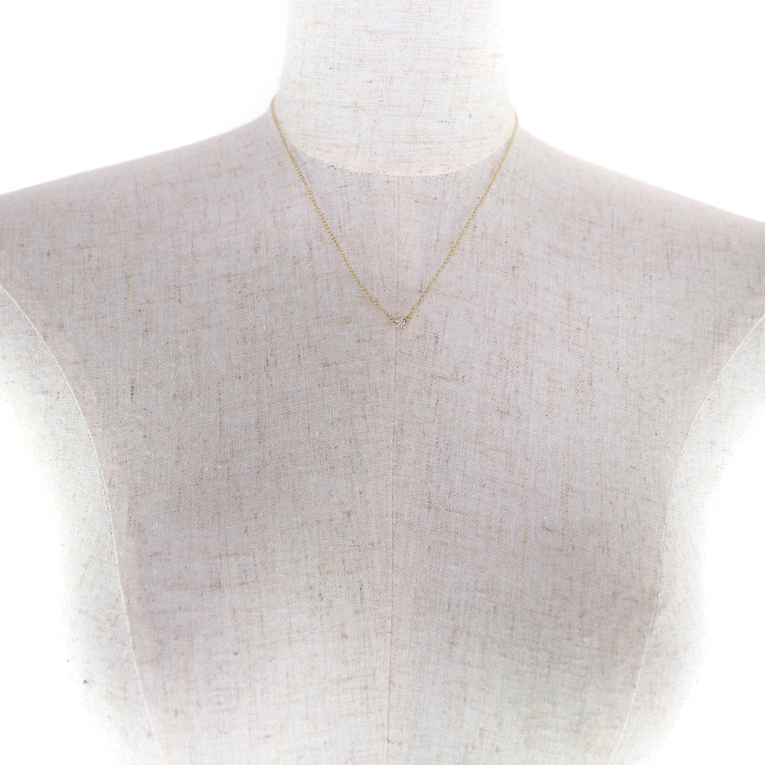 Excellent TIFFANY&Co. Necklace By the yard 1P diamond gold AU750 Women