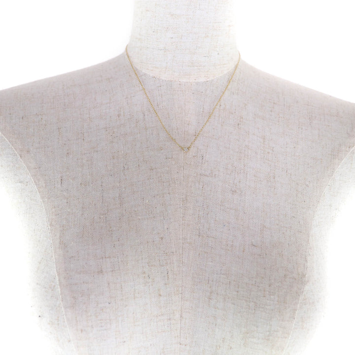 Excellent TIFFANY&Co. Necklace By the yard 1P diamond gold AU750 Women