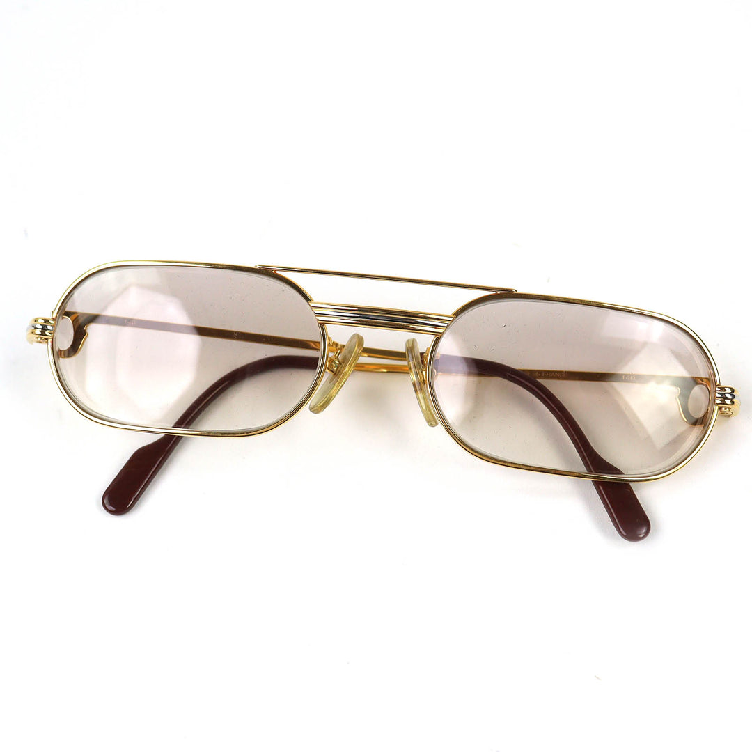 Good Cartier sunglasses Trinity Two Bridges gold mens