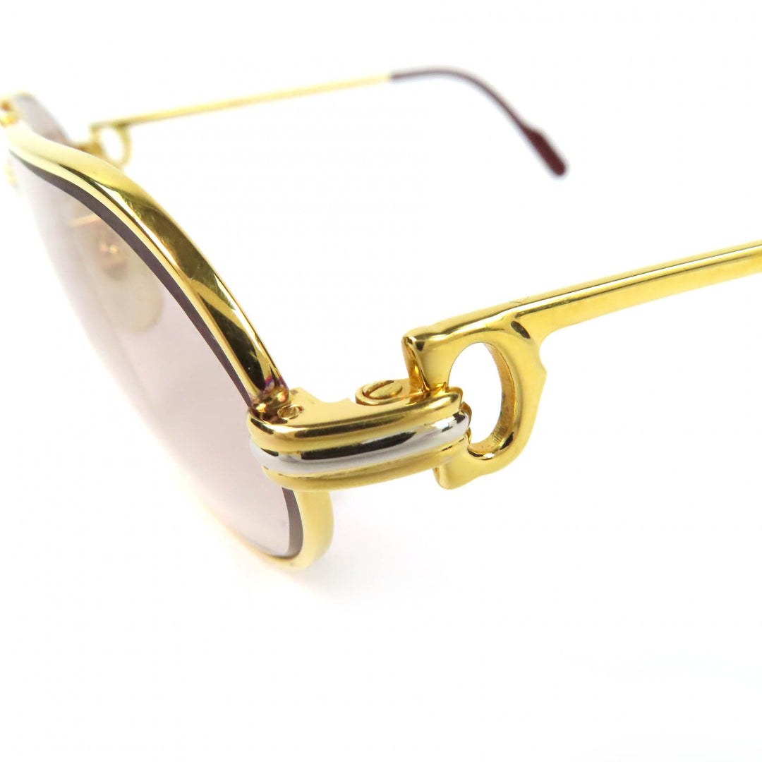 Good Cartier sunglasses Trinity Two Bridges gold mens