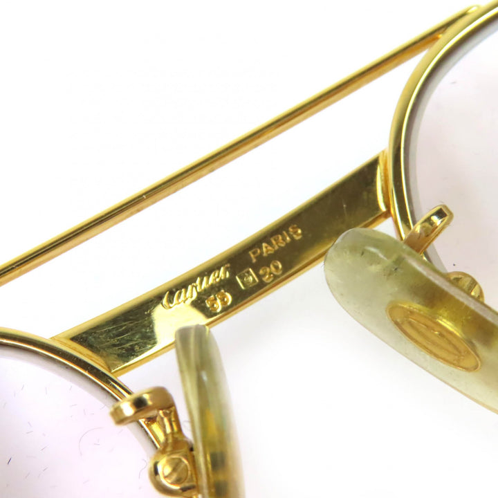 Good Cartier sunglasses Trinity Two Bridges gold mens
