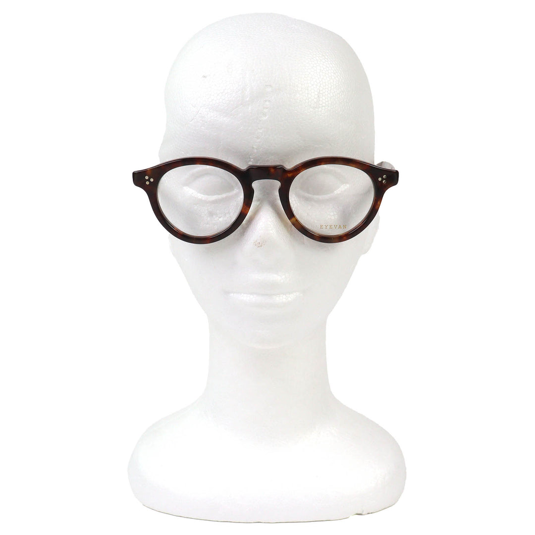 Excellent EYEVAN Glasses Conner TORT2 Tortoiseshell Pattern Boston Shape Brown
