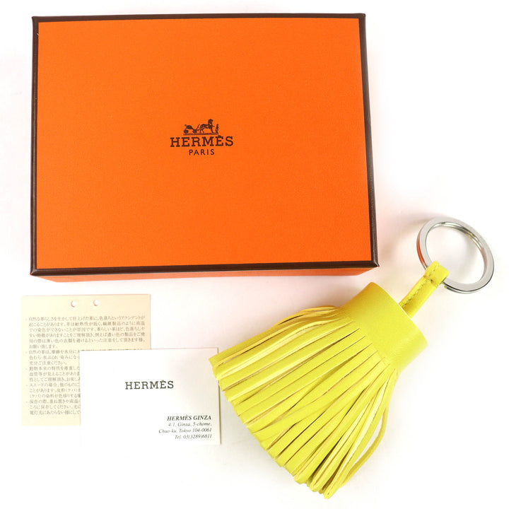 Pristine HERMES Bag charm Carmen yellow Anyo Miro Women