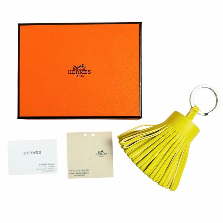 Pristine HERMES Bag charm Carmen yellow Anyo Miro Women