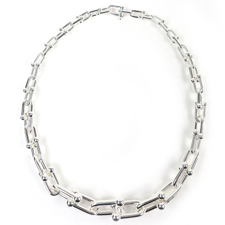 Excellent TIFFANY&Co. Necklace Graduated Link Necklace Silver AG925 Women mens