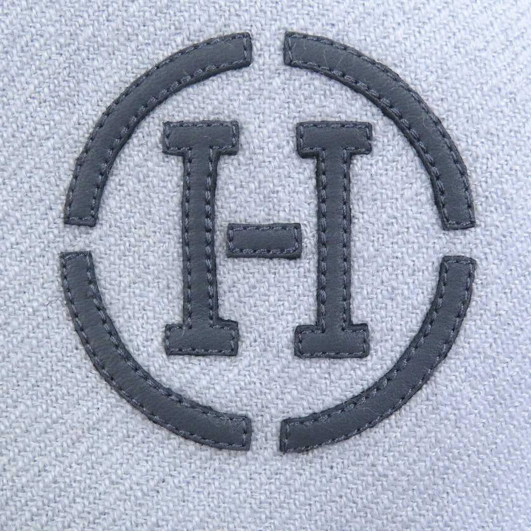 Excellent HERMES Scarf Ikat 4H H logo patch Gracie cashmere mens H394832T