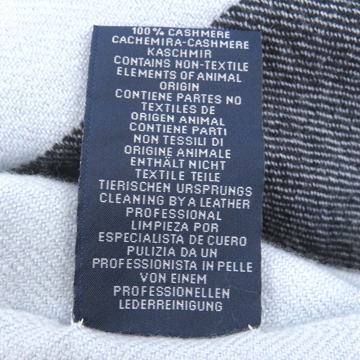 Excellent HERMES Scarf Ikat 4H H logo patch Gracie cashmere mens H394832T