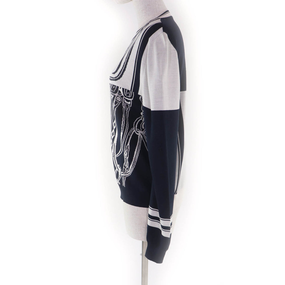 Great HERMES knit Brides de Gala Disorder silk Women 38 4E2655D6