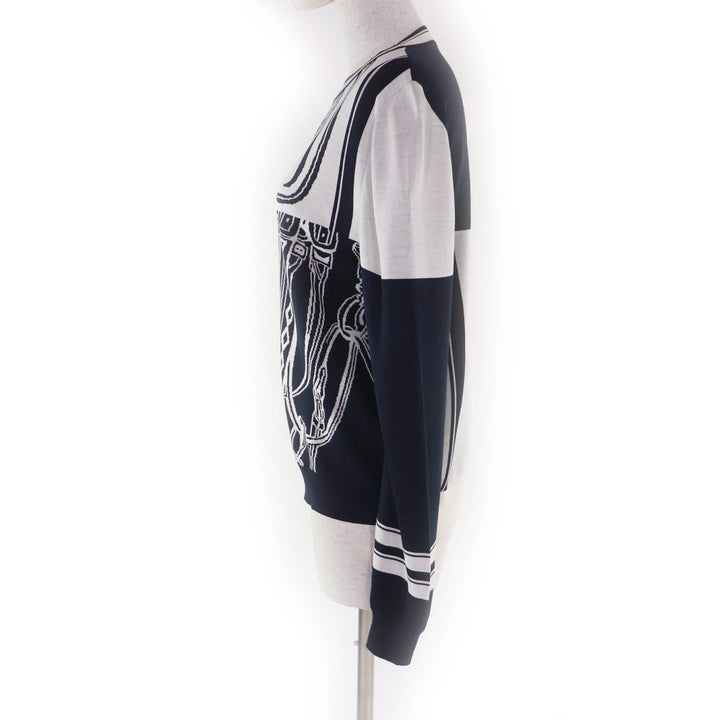 Great HERMES knit Brides de Gala Disorder silk Women 38 4E2655D6