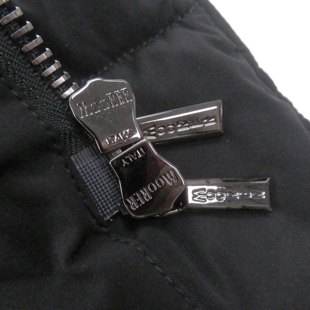 Pristine MOORER Down jacket FLORIO-KN ACQUA black Nylon mens 48