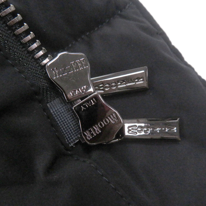 Pristine MOORER Down jacket FLORIO-KN ACQUA black Nylon mens 48
