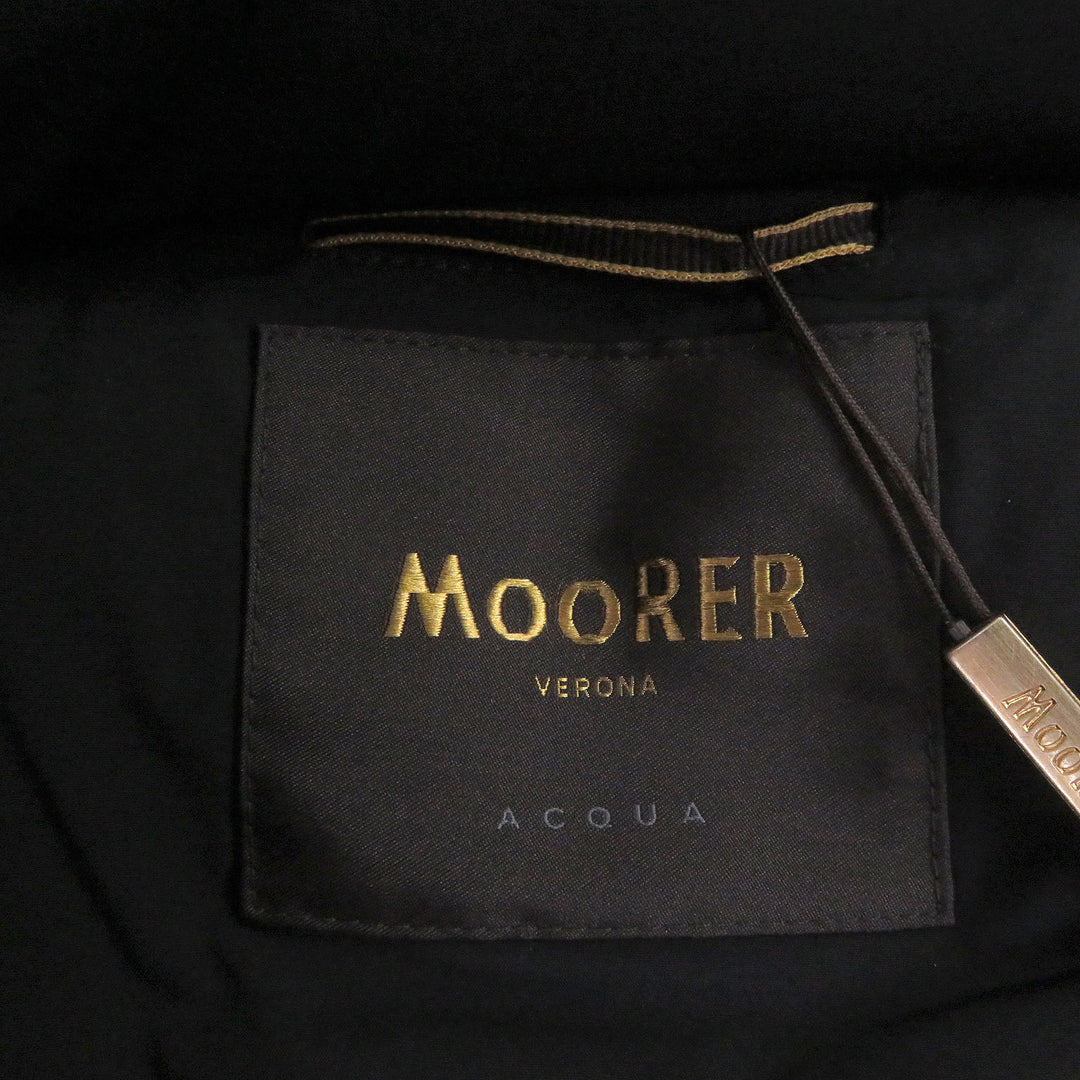Pristine MOORER Down jacket FLORIO-KN ACQUA black Nylon mens 48