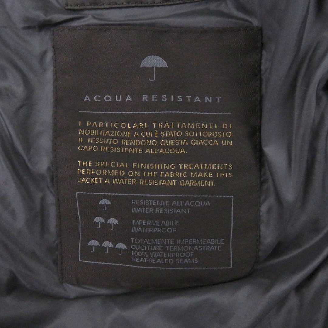 Pristine MOORER Down jacket FLORIO-KN ACQUA black Nylon mens 48