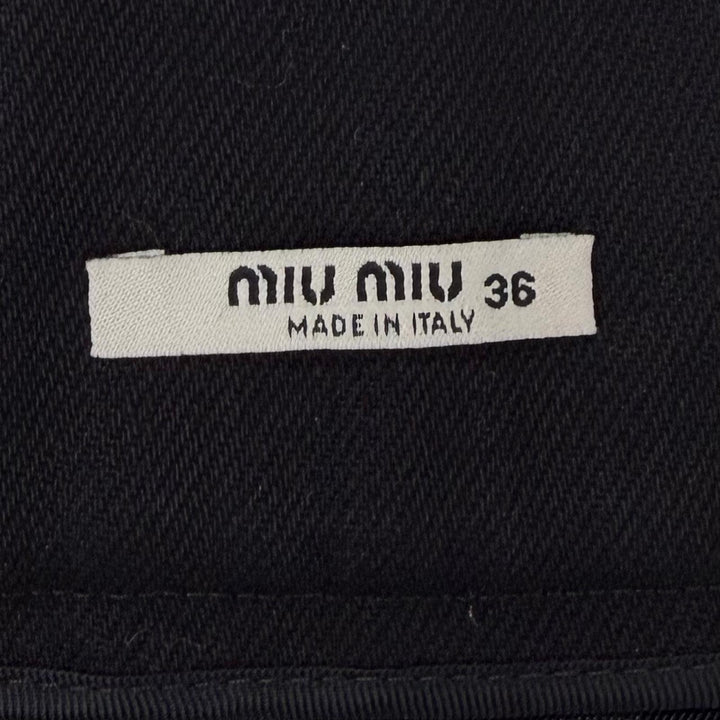 Great MIUMIU Mini skirt Brown cotton Women 36 MG1299