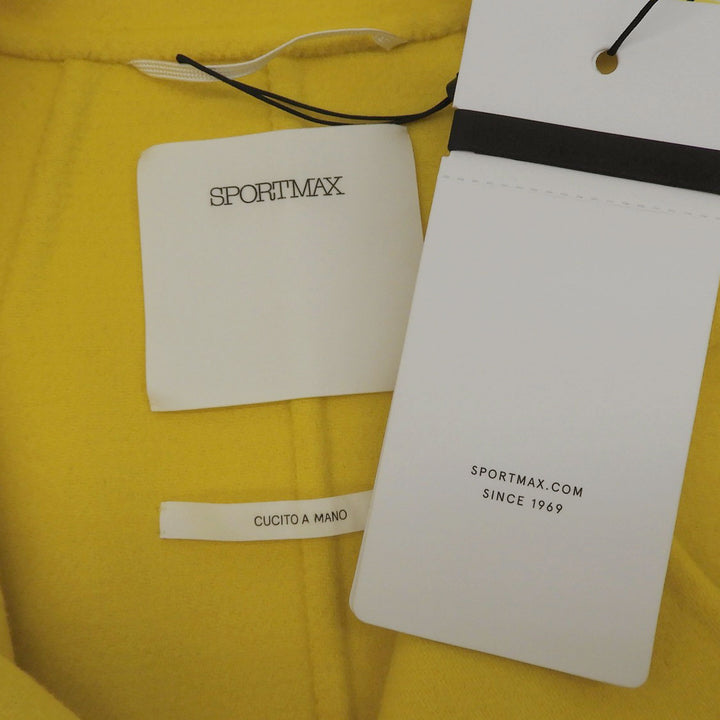 Pristine SPORTMAX coat yellow wool Women 42