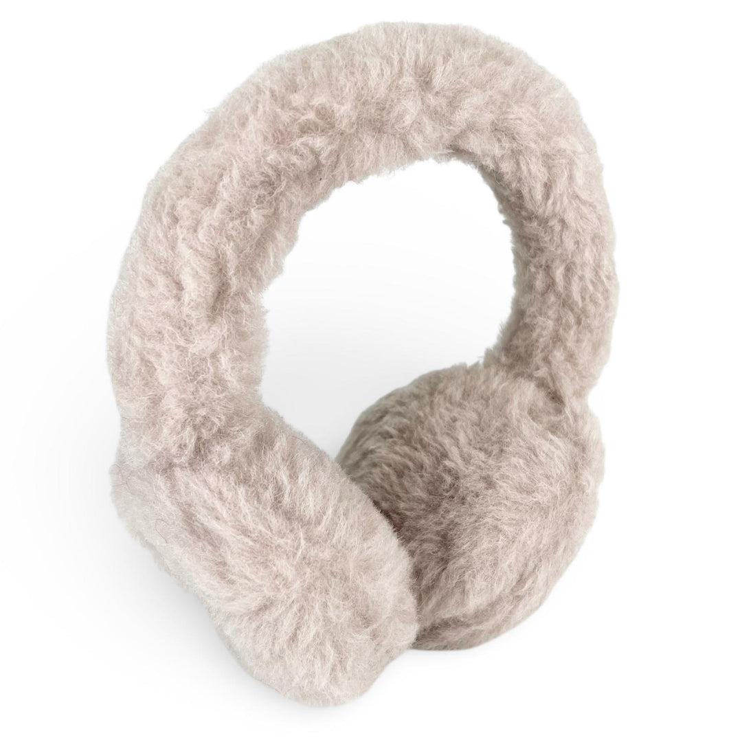 Excellent Max Mara Earmuff MUFFY1 Muffy TEDDY BEAR logo patch beige Women