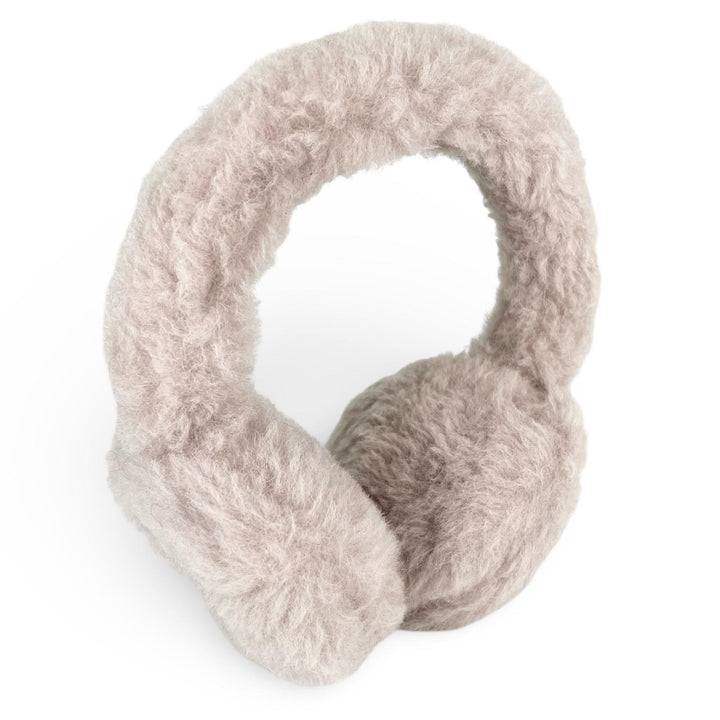 Excellent Max Mara Earmuff MUFFY1 Muffy TEDDY BEAR logo patch beige Women