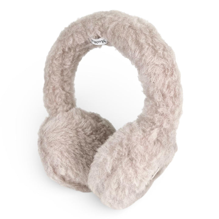 Excellent Max Mara Earmuff MUFFY1 Muffy TEDDY BEAR logo patch beige Women