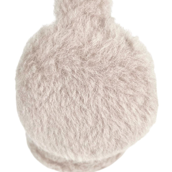 Excellent Max Mara Earmuff MUFFY1 Muffy TEDDY BEAR logo patch beige Women