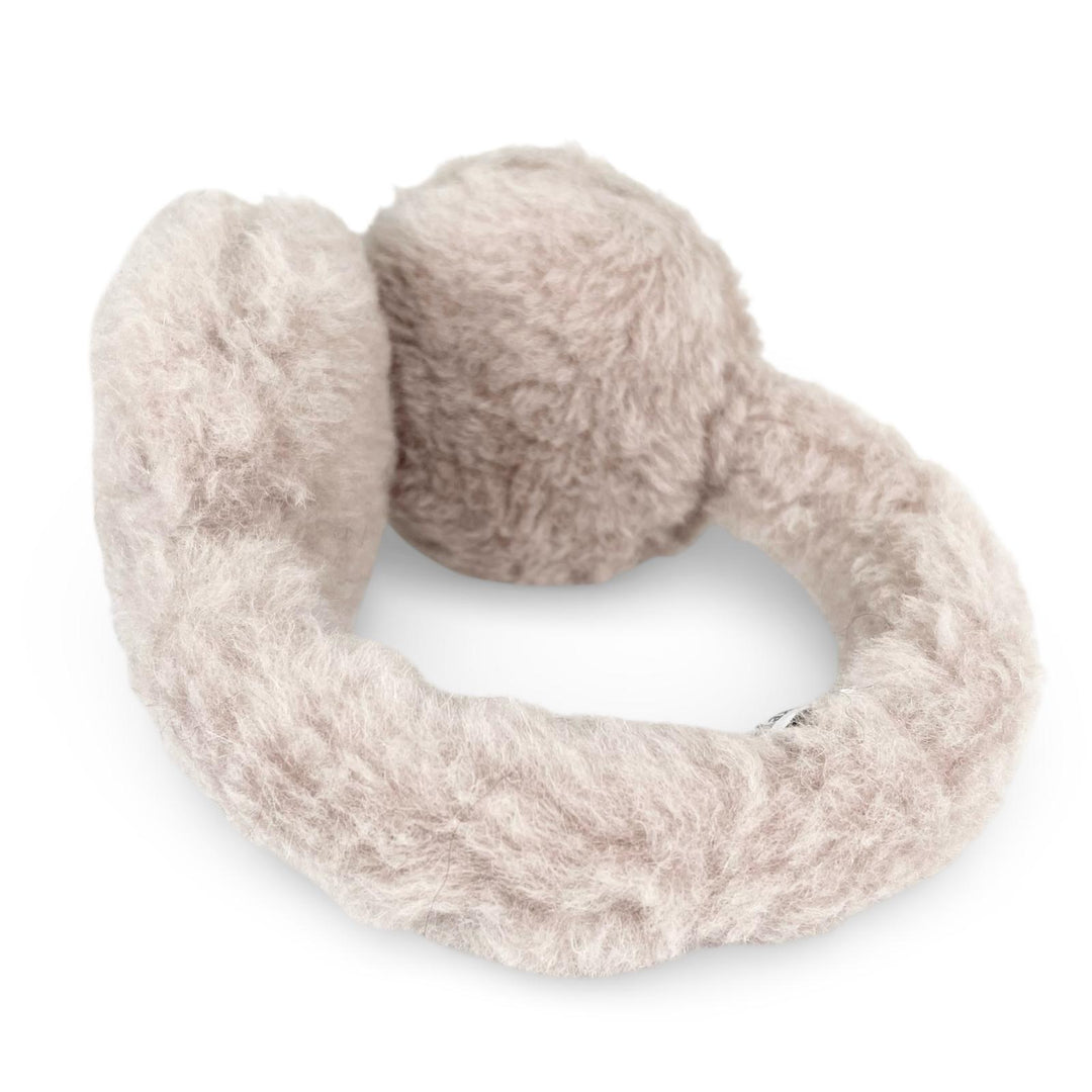 Excellent Max Mara Earmuff MUFFY1 Muffy TEDDY BEAR logo patch beige Women