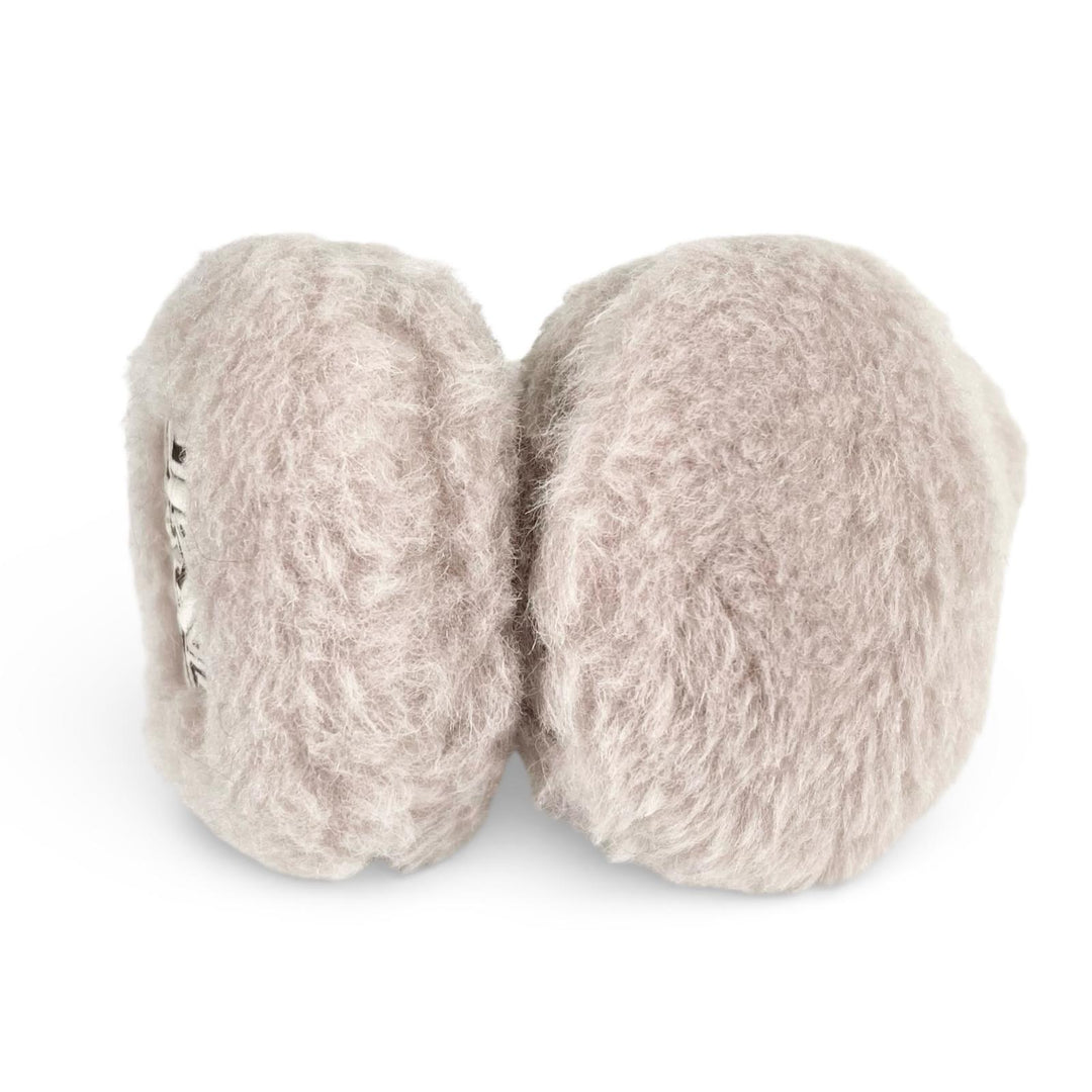 Excellent Max Mara Earmuff MUFFY1 Muffy TEDDY BEAR logo patch beige Women