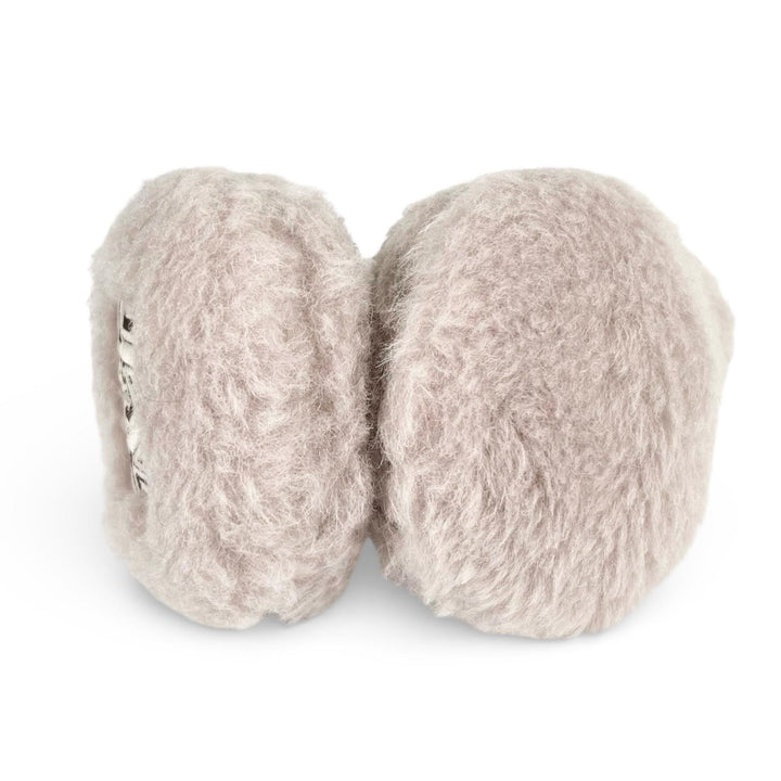 Excellent Max Mara Earmuff MUFFY1 Muffy TEDDY BEAR logo patch beige Women