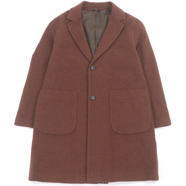 Great Hevo Chester coat single Brown wool mens 48