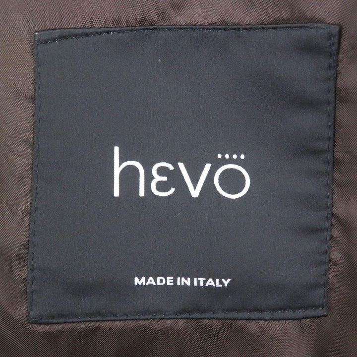 Great Hevo Chester coat single Brown wool mens 48