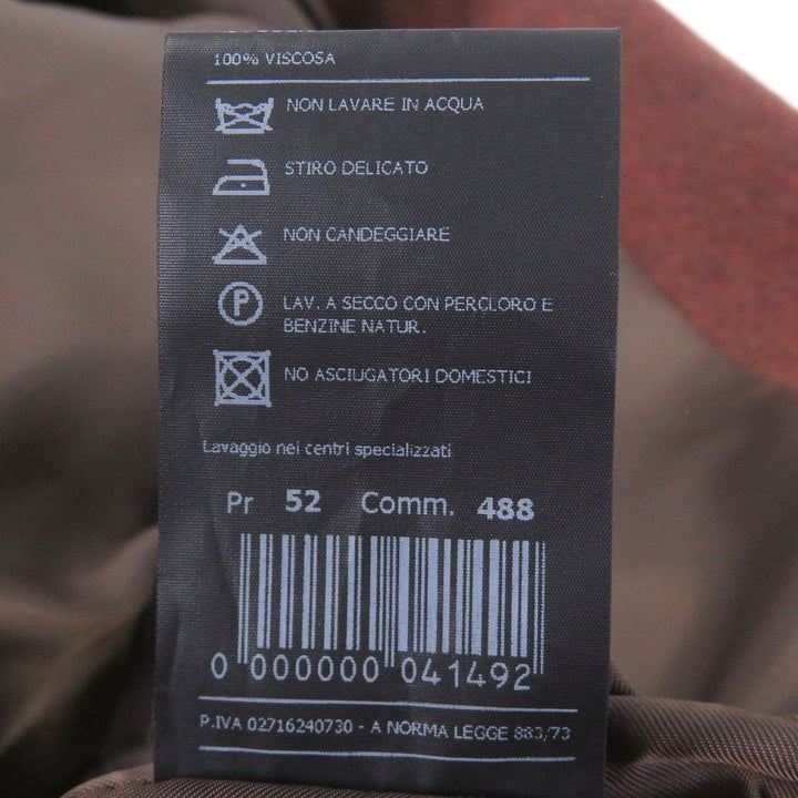 Great Hevo Chester coat single Brown wool mens 48