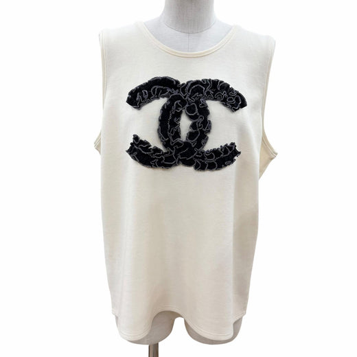 Discounted Very Good CHANEL tops beige wool Women 48 P64484
