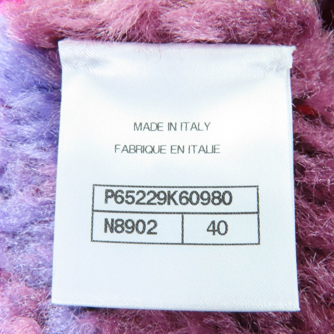 Pristine CHANEL coat Silk Blend COCO Mark Button COCONEIGE 40 P65229K60980