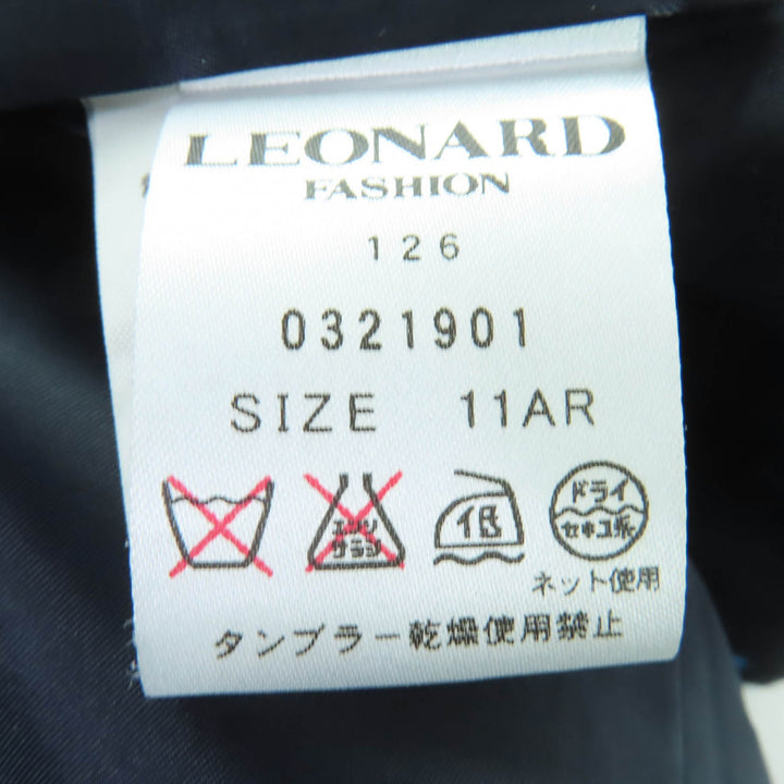 Excellent LEONARD FASHION tailored jacket Floral design logo button Women 11