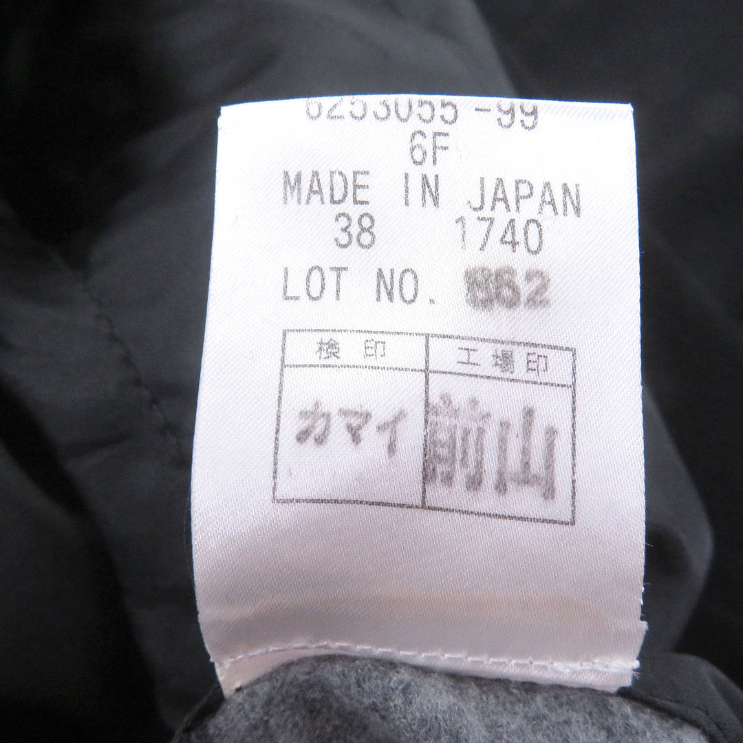 Excellent Aquascutum LONDON Chester coat fly front black cashmere mens 38