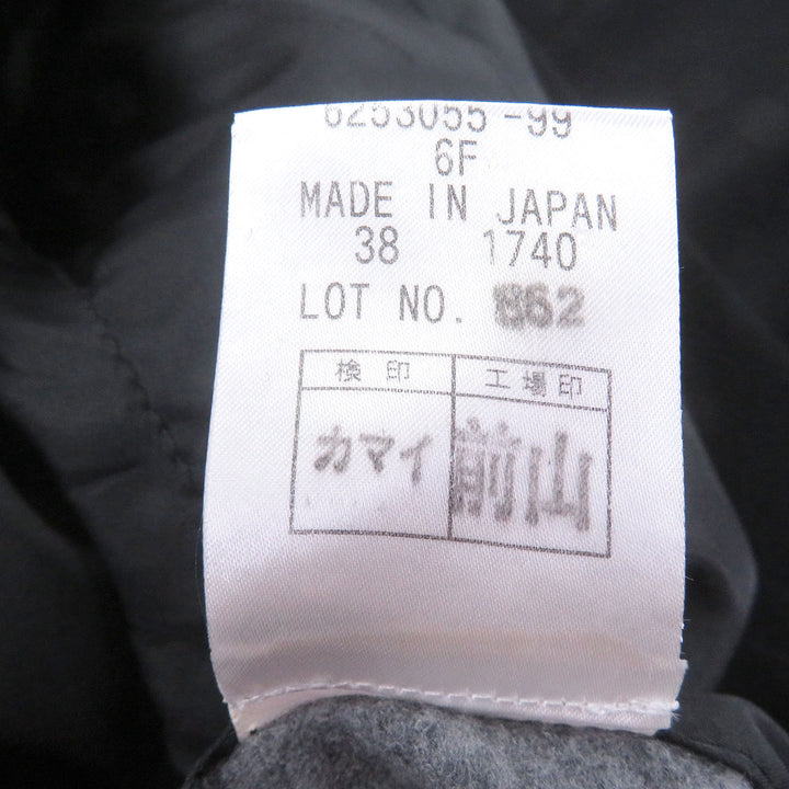 Excellent Aquascutum LONDON Chester coat fly front black cashmere mens 38