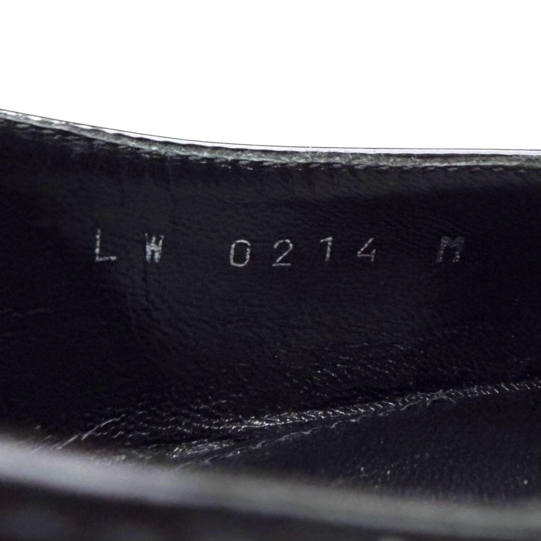 Excellent LOUIS VUITTON pumps Romy Slingback Pump black enamel Women 37.5