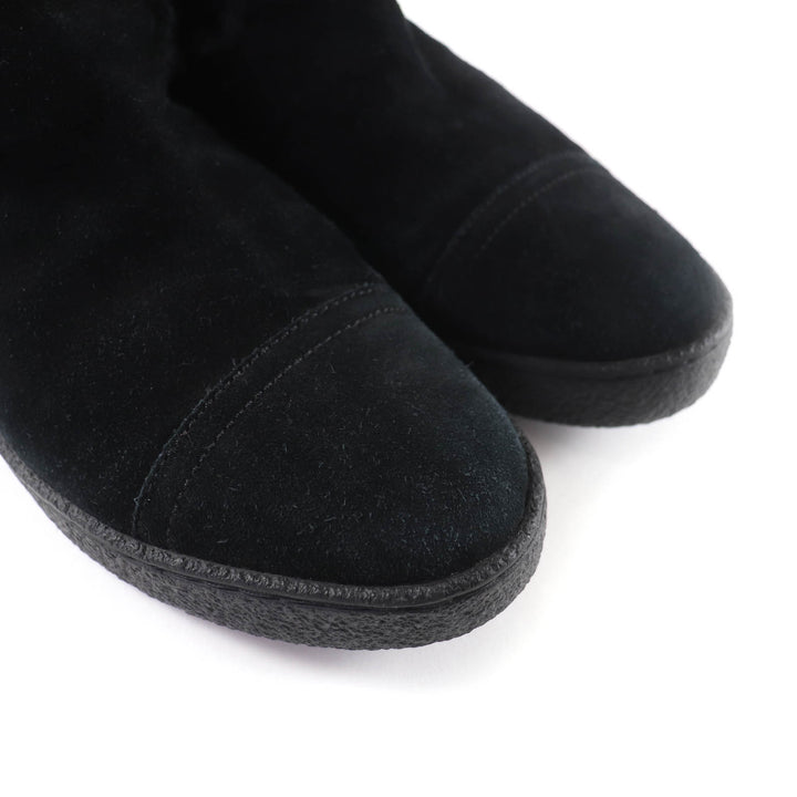 Great CHANEL boots black Mouton Women 38 G26557