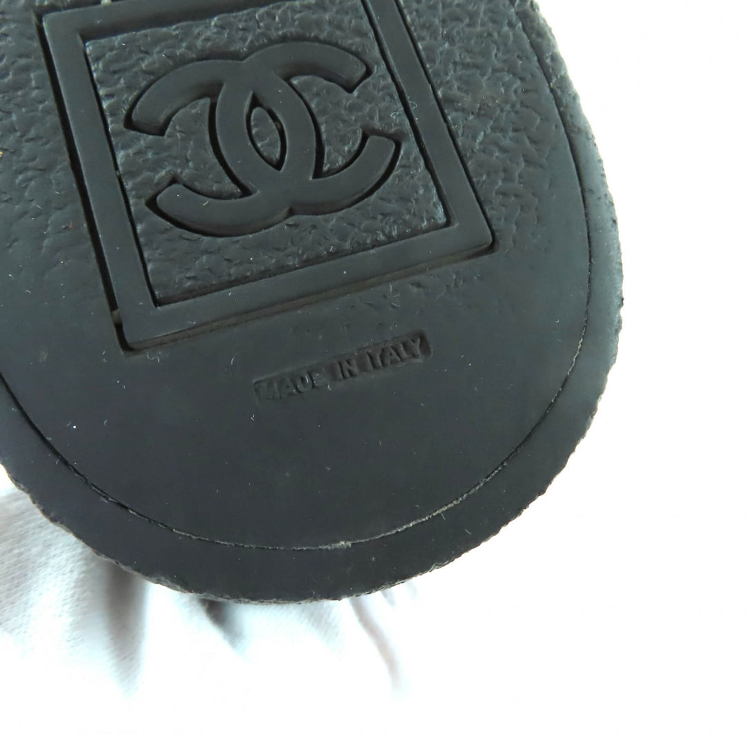Great CHANEL boots black Mouton Women 38 G26557