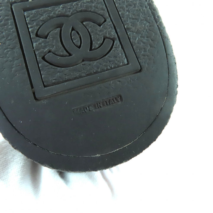 Great CHANEL boots black Mouton Women 38 G26557