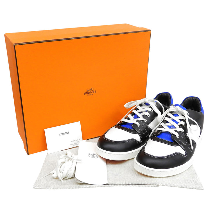 Great HERMES sneakers Crude cell Color block Multi leather mens 43.5 222837Z