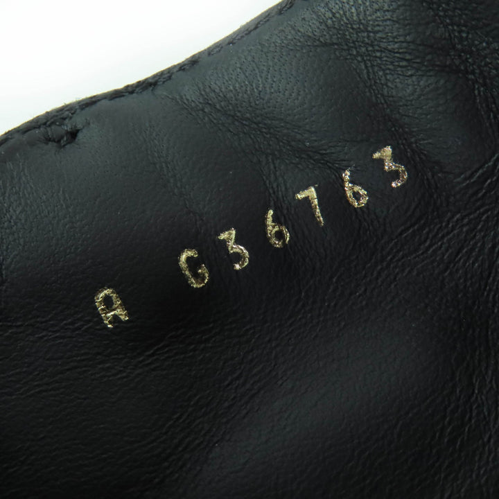 Great CHANEL short boots COCO Mark Turnlock Matelasse Suede Leather 37 G36763