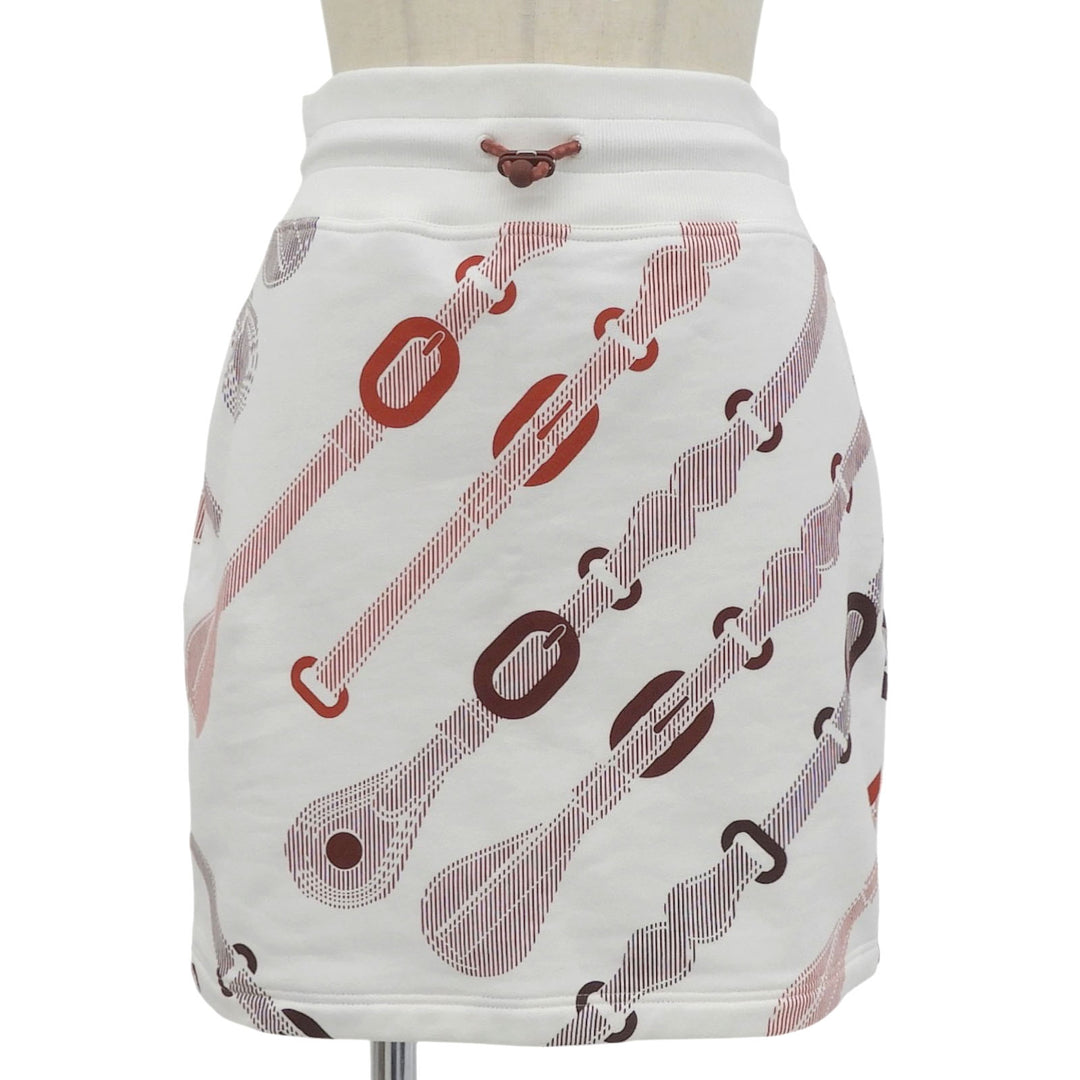 Excellent HERMES Mini skirt Coaching Remix cotton Women 36 5E4317DB
