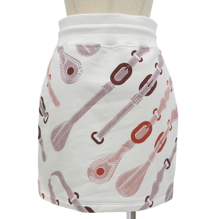 Excellent HERMES Mini skirt Coaching Remix cotton Women 36 5E4317DB
