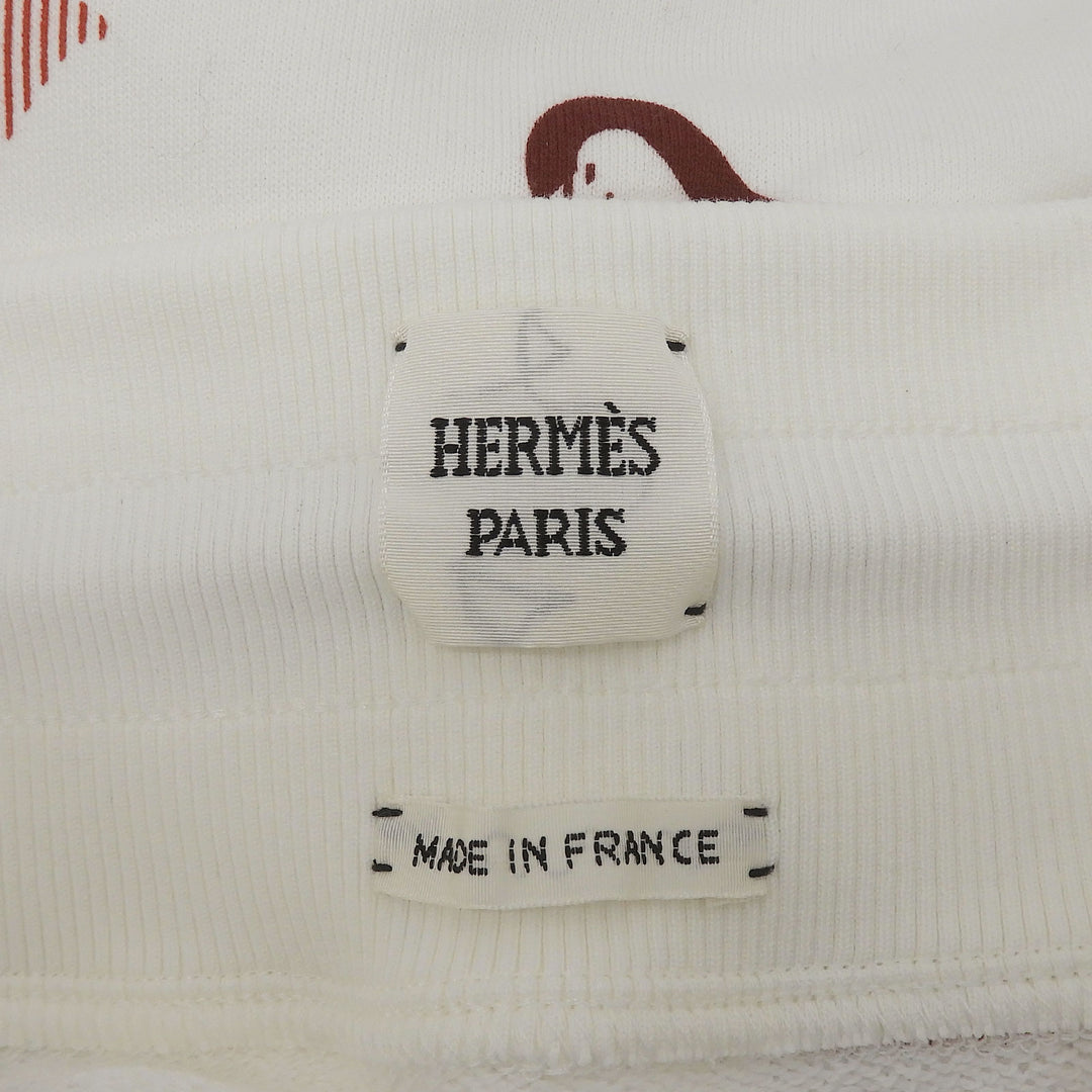 Excellent HERMES Mini skirt Coaching Remix cotton Women 36 5E4317DB