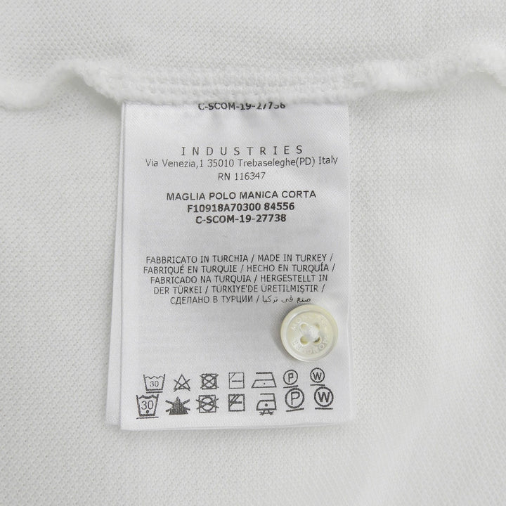 Excellent MONCLER Short sleeve polo shirt white cotton mens M F10918A70300 84556
