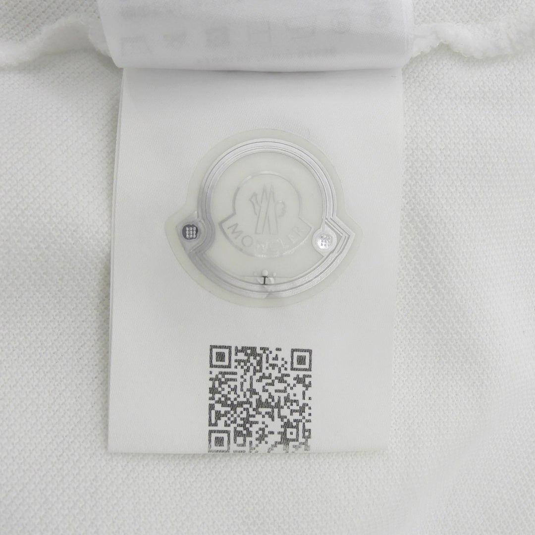 Excellent MONCLER Short sleeve polo shirt white cotton mens M F10918A70300 84556